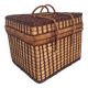 Vintage wicker suitcase
