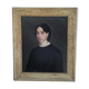 Portrait ancient oil on canvas,  lady 19th