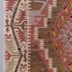 Old turkish narrow kilim runner 390x77 cm