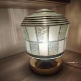 Art Deco glass lamp with touch control