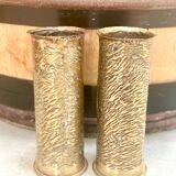 Pair of copper vases - shells 1914-18 - German - trench art