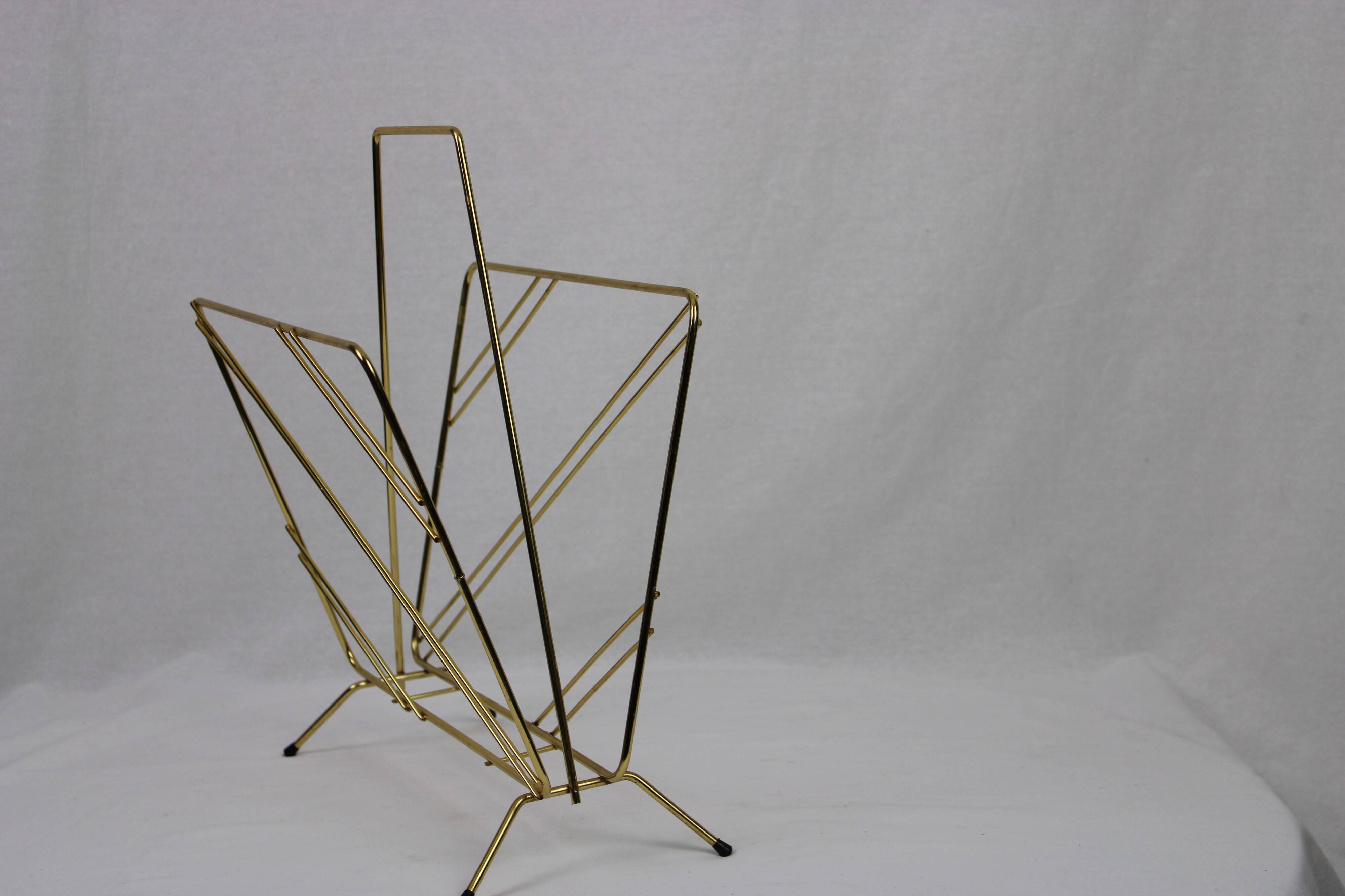 Gold metal magazine holder