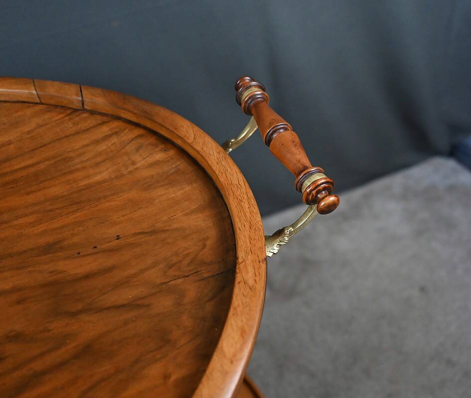 Walnut Salon Dessert Table - Early 20th Century
