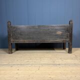 Antique Spanish chestnut wood bench from the 18th century