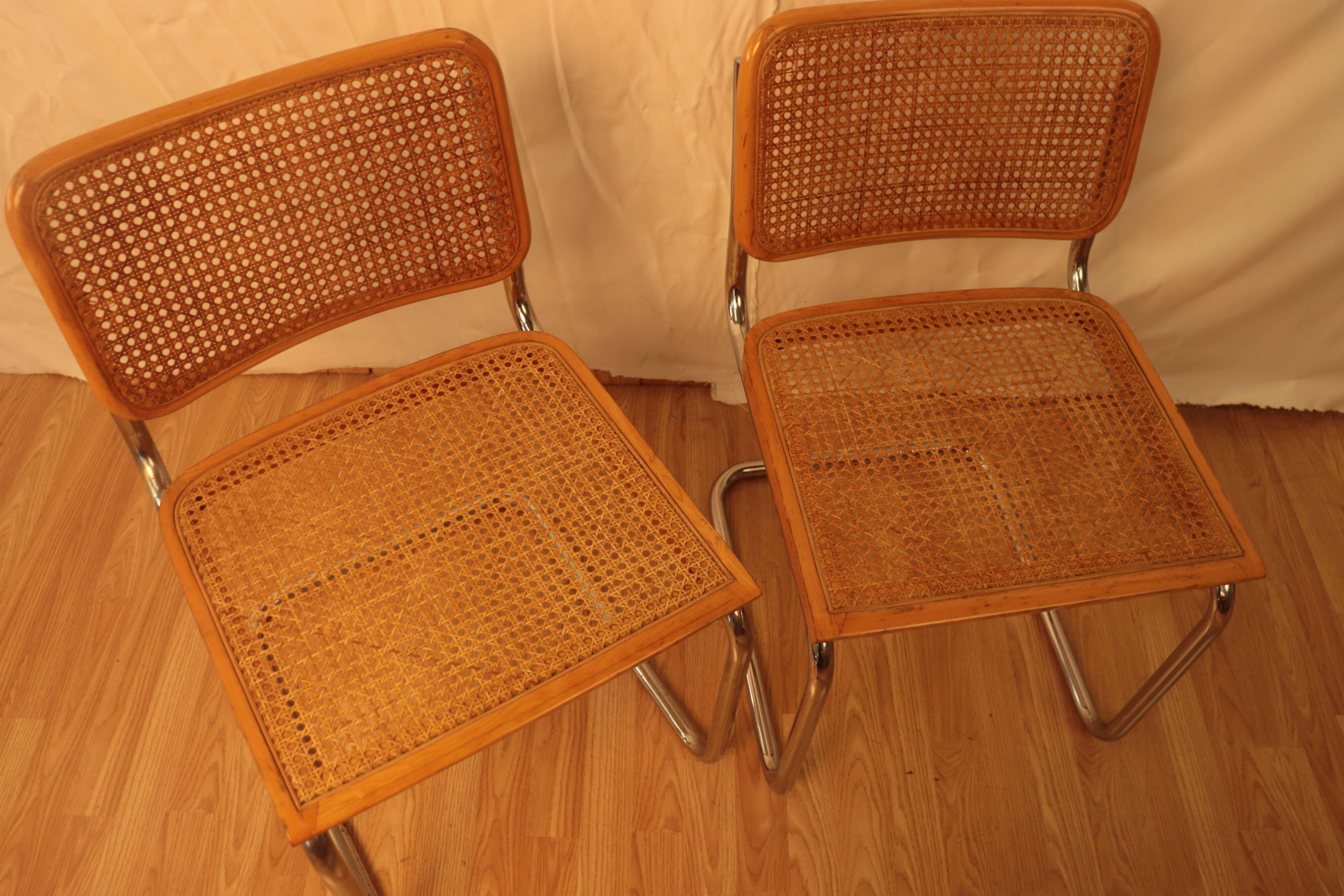 Paire de chaise Marcel Breuer B32