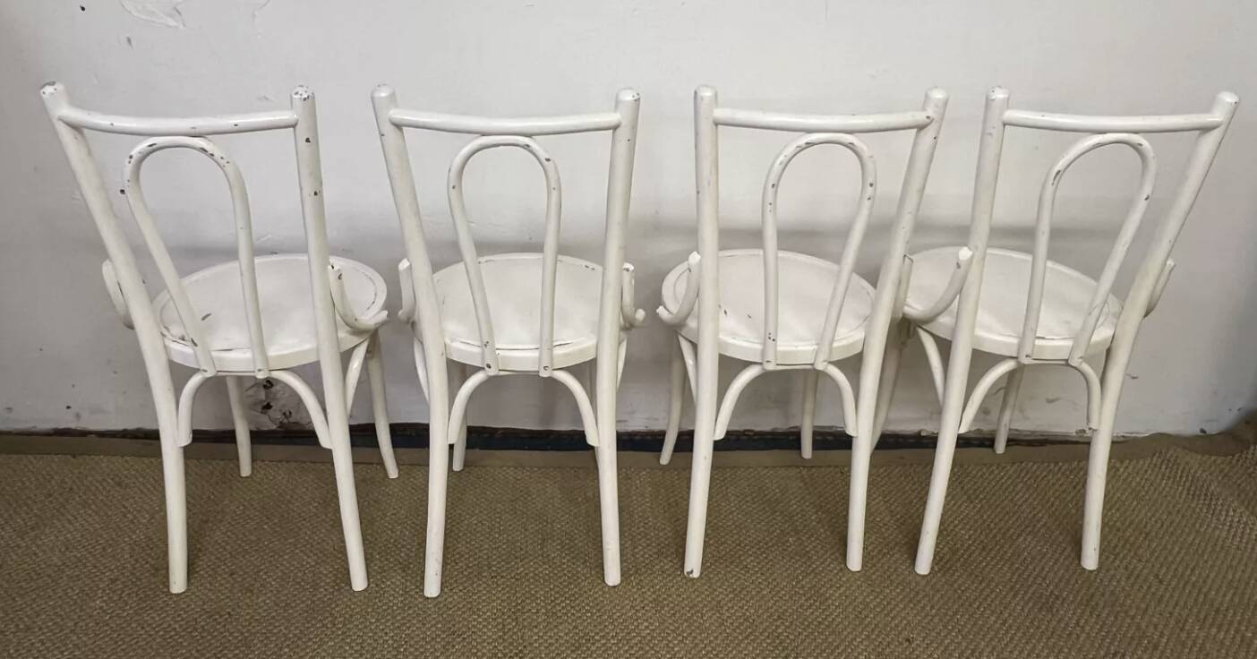 Set of 4 vintage bistro chairs