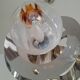 Vintage Mazzega chandelier in Murano glass, designer pendant light