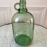 Green lady-jeanne with handle 70s