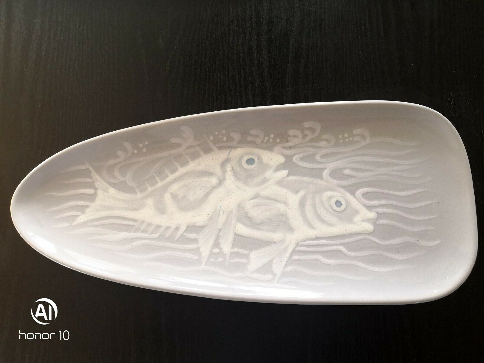 Ceramic decoration Fish Pornic design 60s