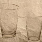 Engraved cup glass service