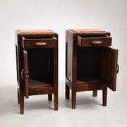 Tables de nuit Art Déco, Italie années 1930