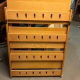 OLD SCANDINAVIAN STYLE BOOKSTORE SHELF
