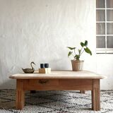 Farmhouse coffee table with 2 drawers