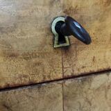 Vintage wooden dressing table with key