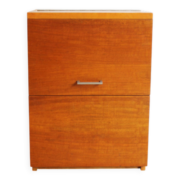 1960s Minimalist Drinks Cabinet with Top and Front Opening