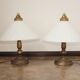 A pair of bedside lamps from the 1970s