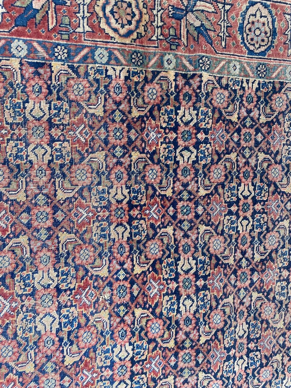Antique Iranian Tabriz Handmade Rug 134x178 cm
