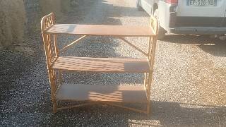 Rattan shelf