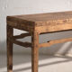 Banc bas ancien en bois de pin – Chine, vers 1890