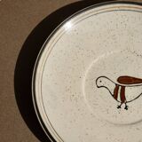 Set of stoneware plates