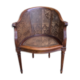 Office armchair Louis XVI cannage