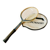 Vintage Snauwaert tennis racket in its case
