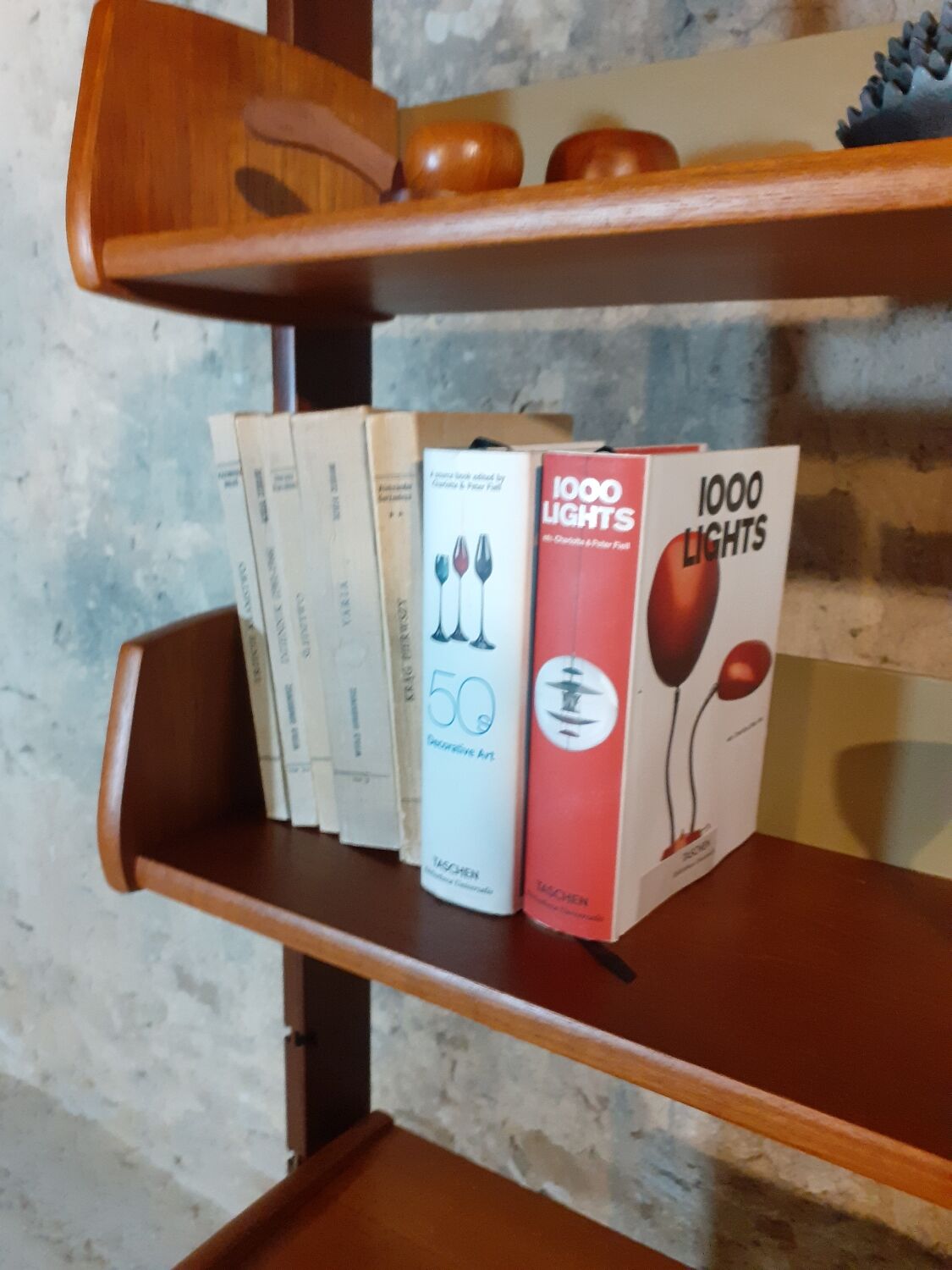 Ergo teak shelving unit, Scandinavian vintage 1960s