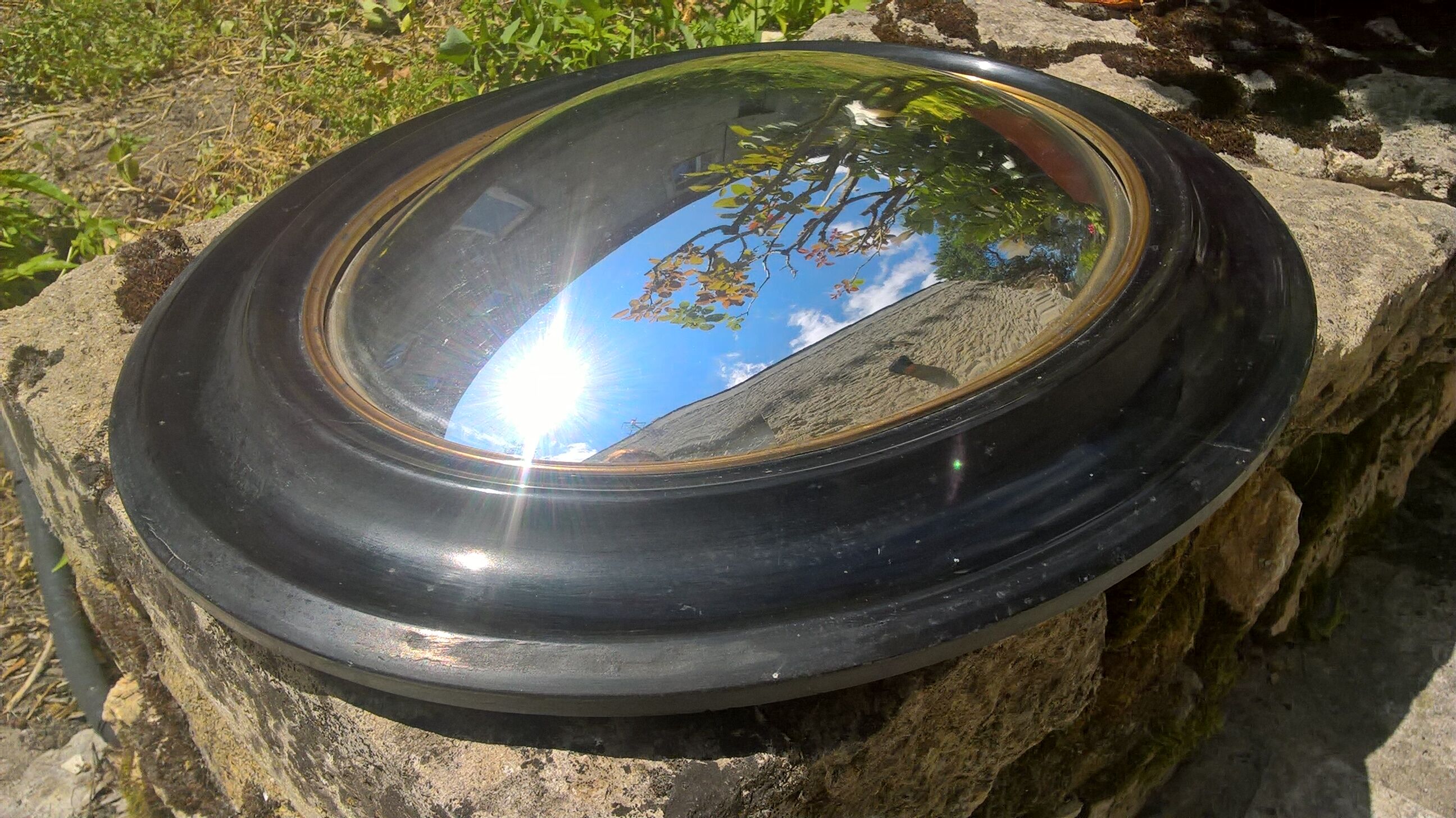 Mirror says "eye of the witch" time Napoleon lll 42x35cm