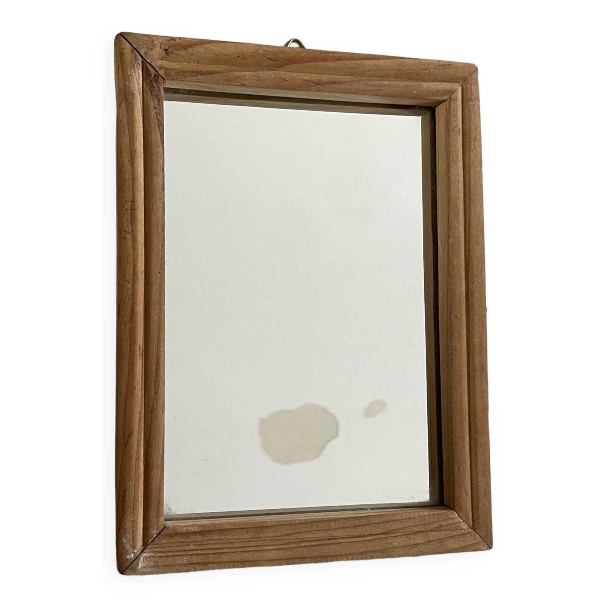 Petit miroir mural en bois 15x20cm