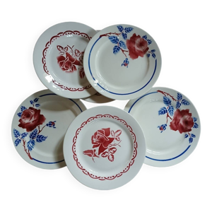 6 assiettes plates anciennes