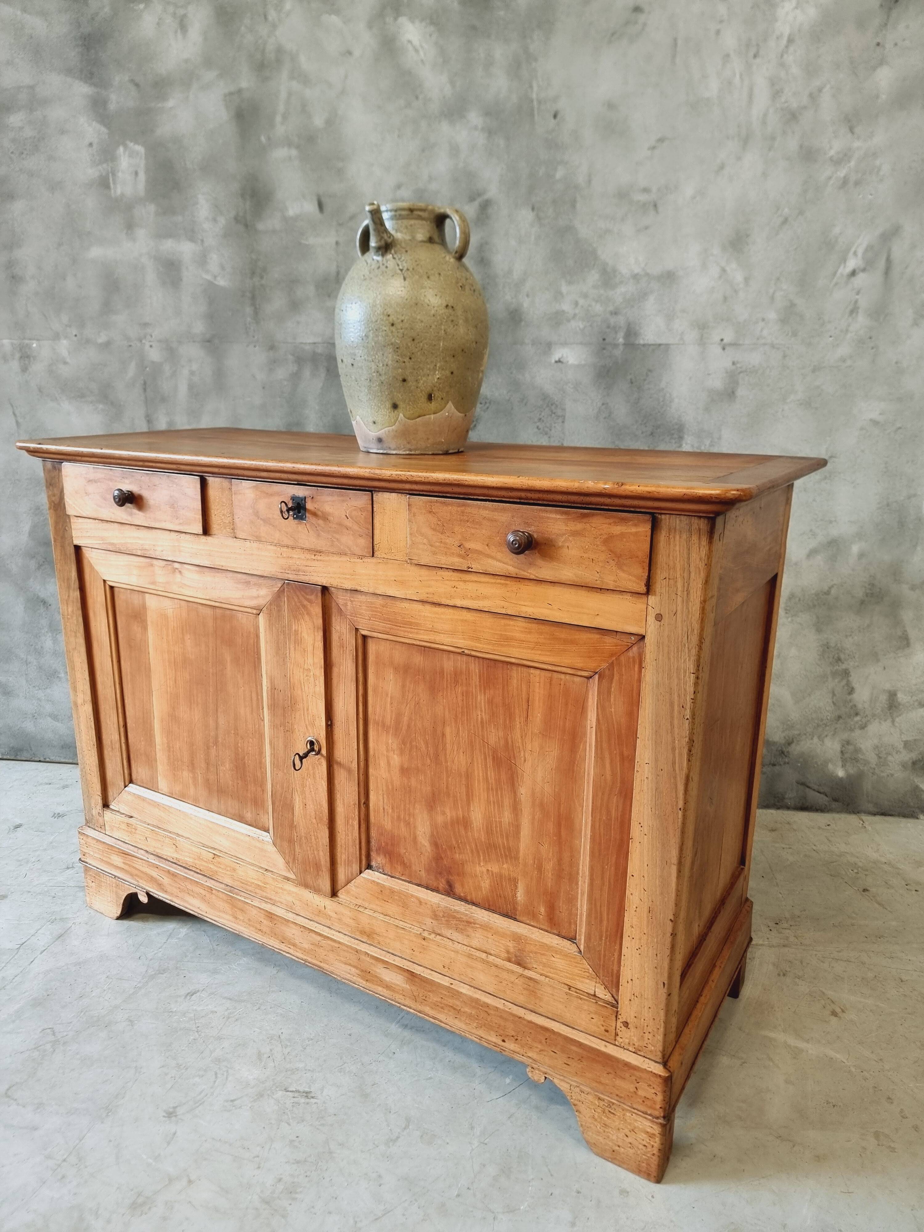 Buffet ancien enfilade commode 19ème siècle en merisier français