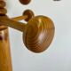 Freestanding pine coat rack with articulated arm, 1970/80 MCM
