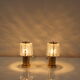Midcentury Gold Table Lamps, Kamenický Šenov, Preciosa, 1970s