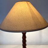 Turned wooden lamp h 50