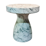 Tavolino in Ceramica Resinata Simil Marmo
