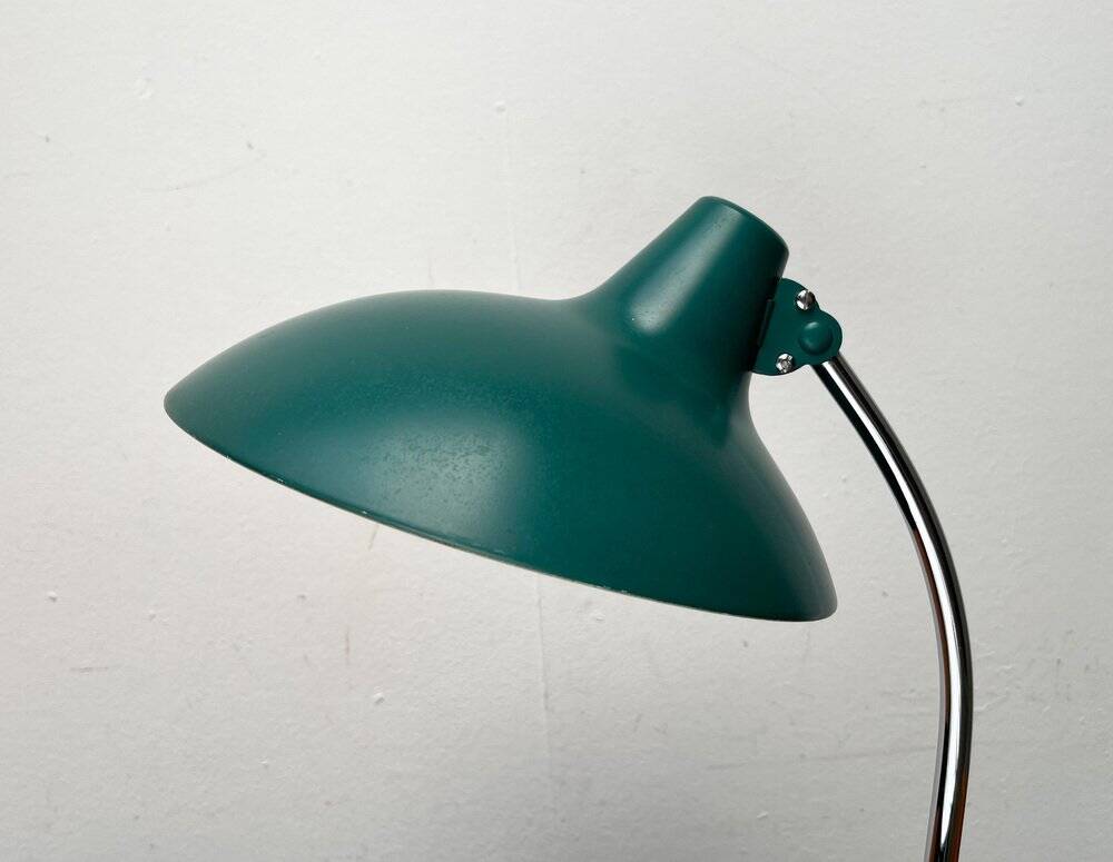 German green table lamp 6786 from the mid-century by Christian Dell for Kaiser Idell, 1960s.