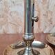 Pair of gilded brass candle holders