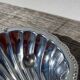 Silver-plated metal shell butter dish