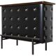 Vintage 1950s black faux leather apartment bar/counter Stl Adnet