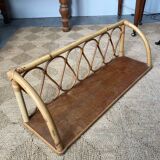 Rattan shelf