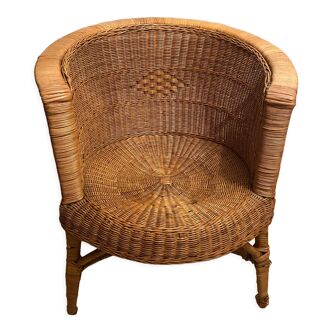 Wicker armchair 60s