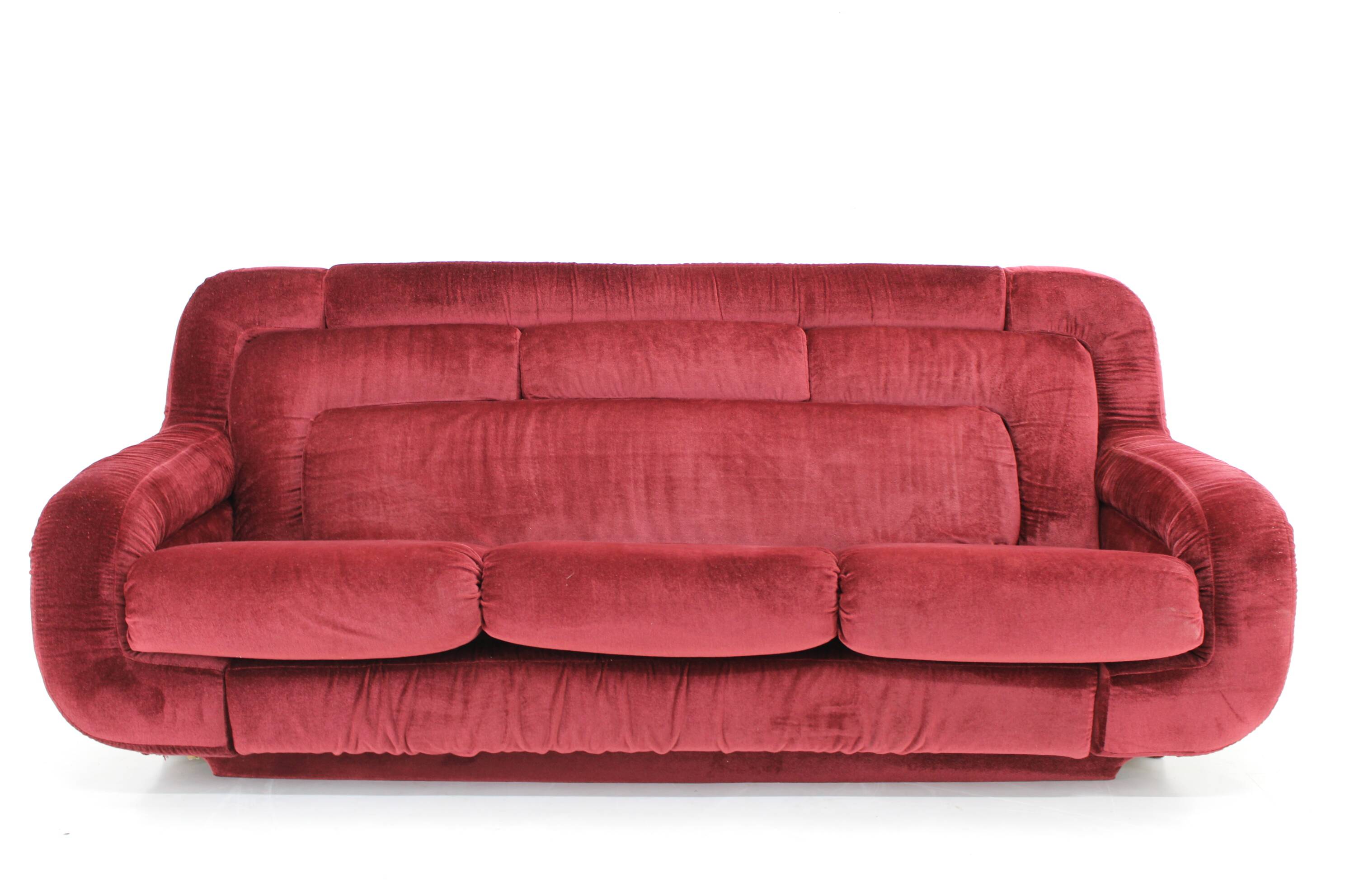 1970s Mid Century Three-Seat Sofa, Italy