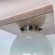 Chrome and glass Bauhaus ceiling lamp / flushmount, 1930s