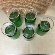 5 stemmed glasses