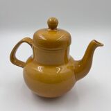 Yellow ceramic teapot