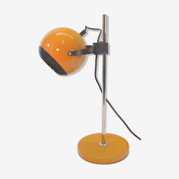 Orange table lamp, 70s