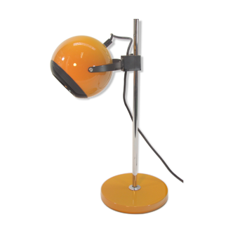 Orange table lamp, 70s