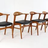 Set of 4 Erik Kirkegaard Hong stolefabrik chairs vintage model 49
