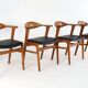 Set of 4 Erik Kirkegaard Hong stolefabrik chairs vintage model 49