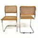 Set de 2 chaises "B32", Marcel Breuer, Italie, 1990